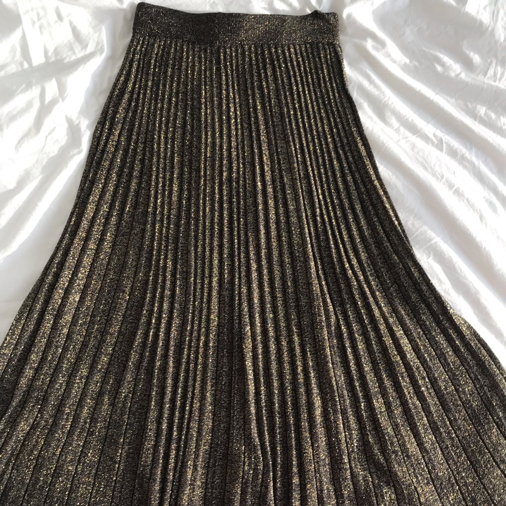 Club Monaco Metallic Knit Skirt